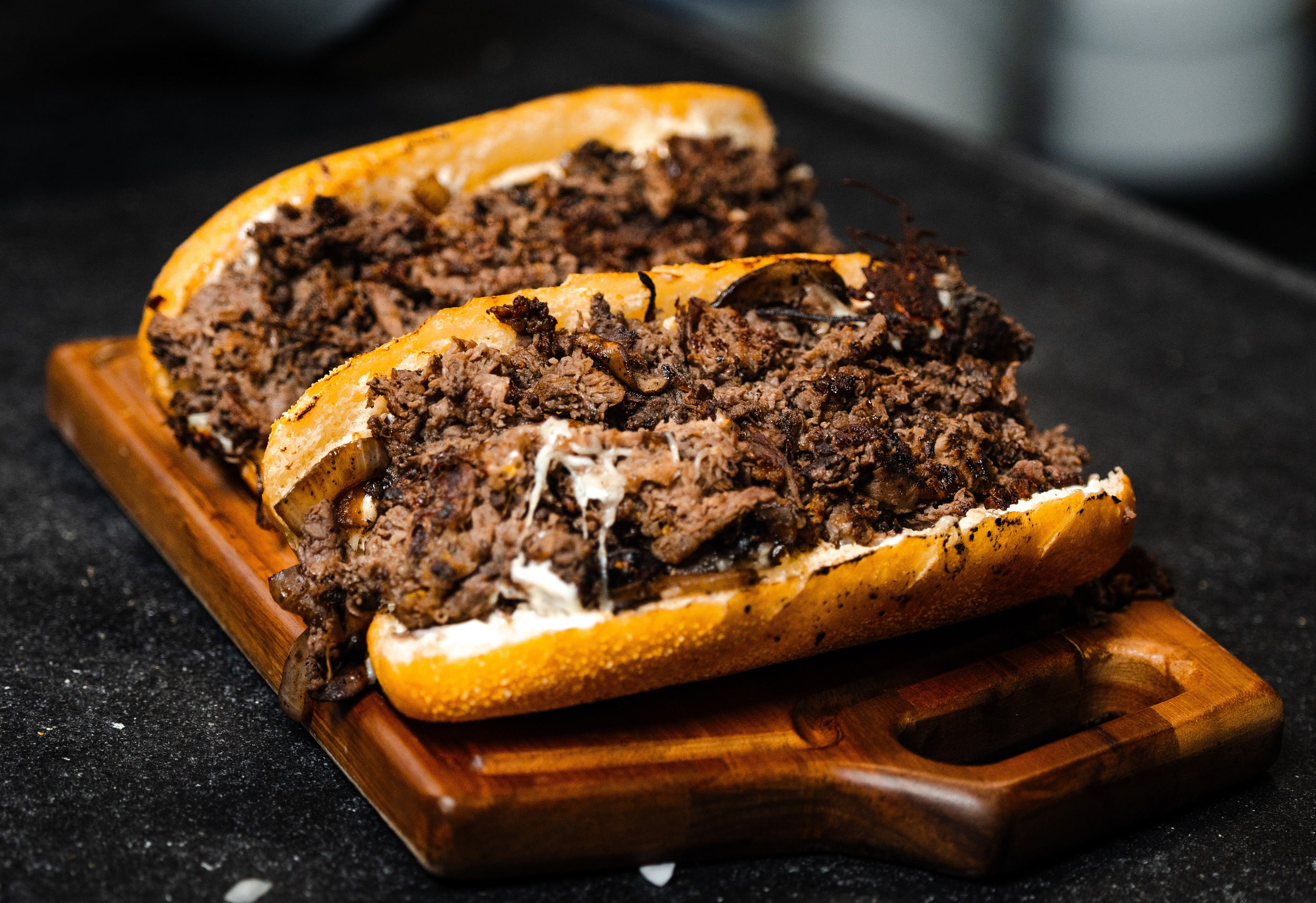 Dusted Chicago Steak Grinder