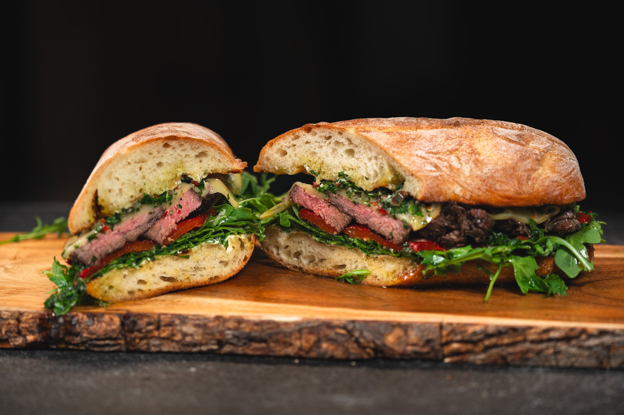 Dusted Chimichurri Steak Sandwich